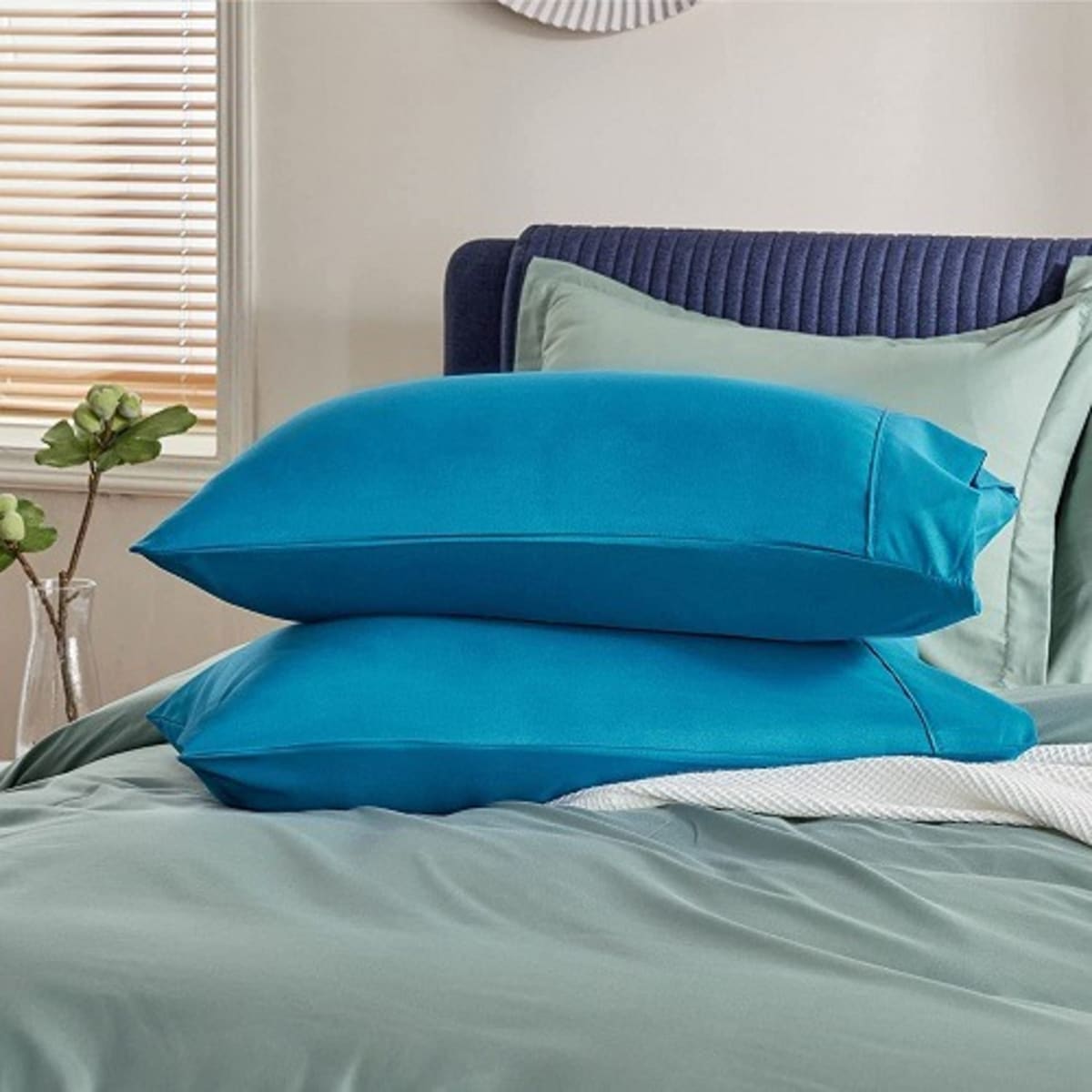 Tesco Twin Pack Standard Pillow Cases Blue Konga Online Shopping