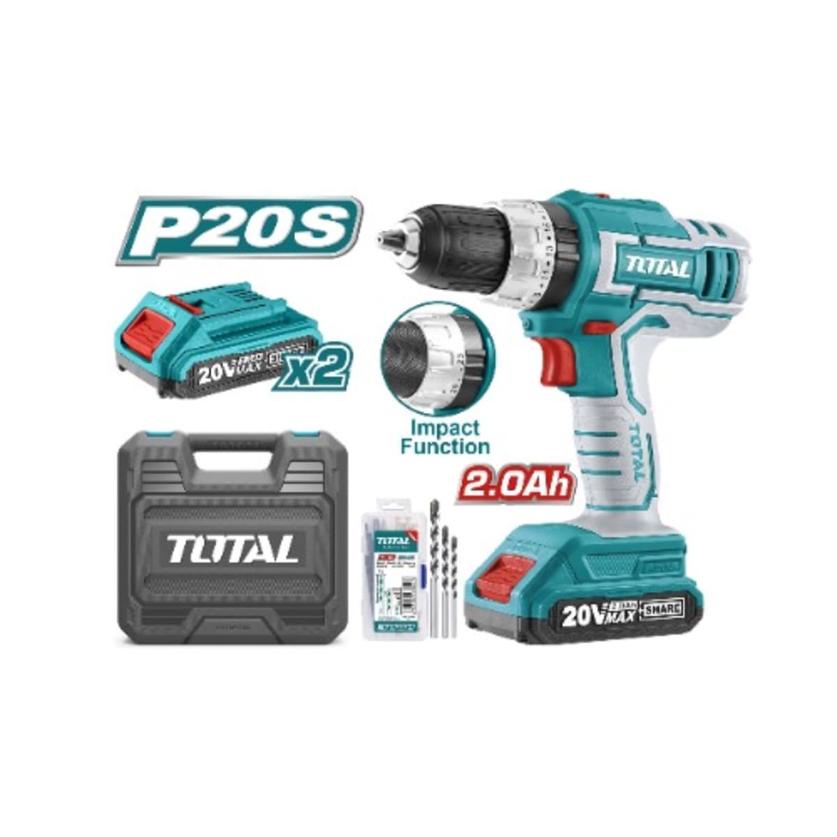 Total drill 20v sales