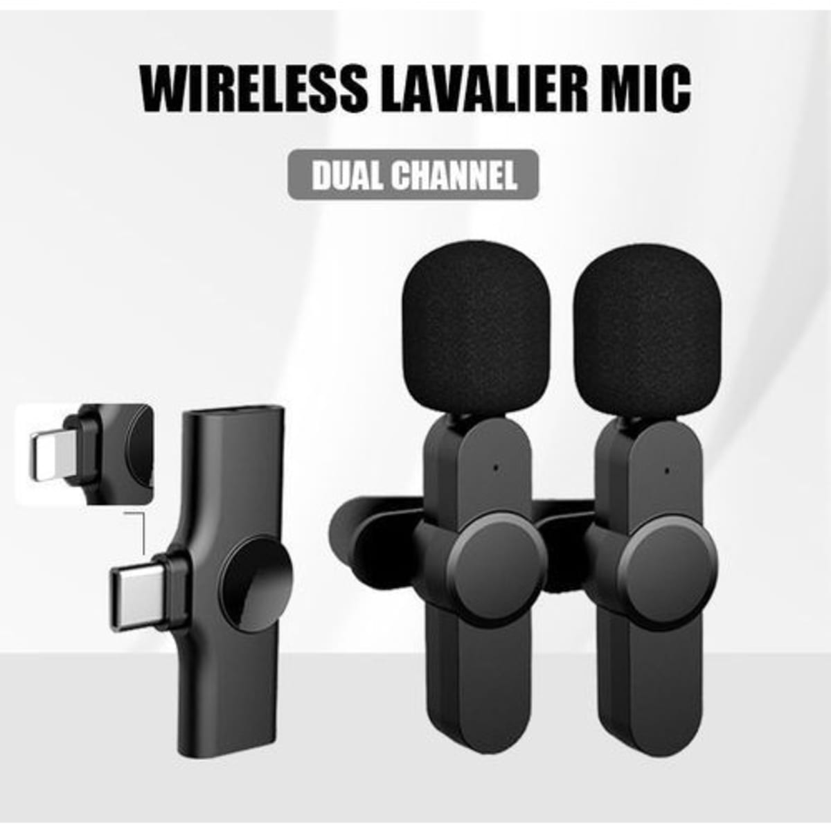 Wireless Lavalier Microphone For iPhone And Smartphone - Rechargeable  Wireless Lapel Mic