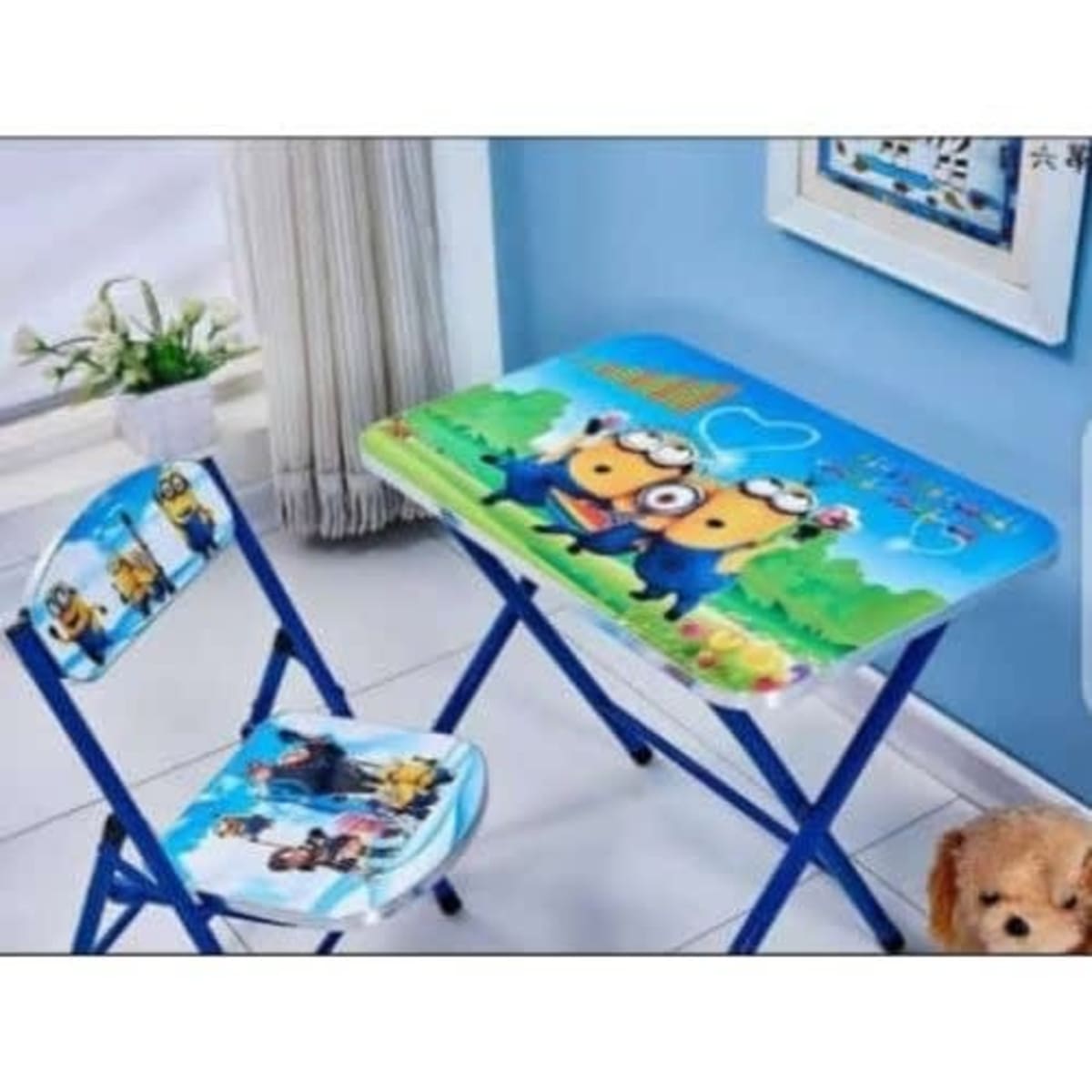 Character folding discount table and chairs