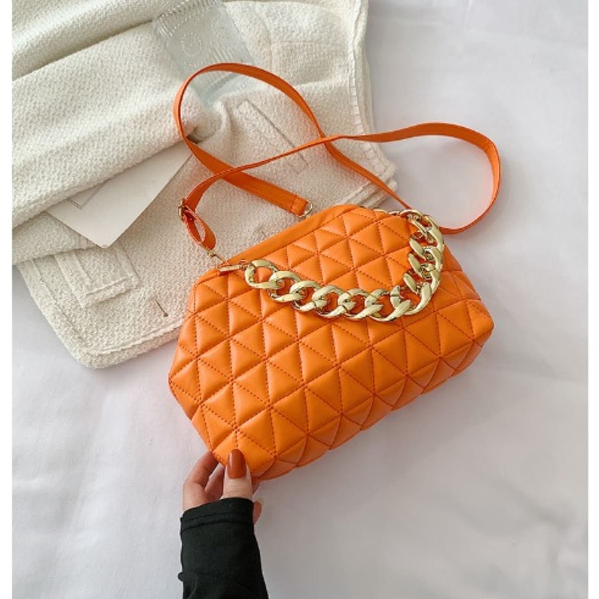 Fashion Front Woman Clutch Bag Orange Konga Online Shopping
