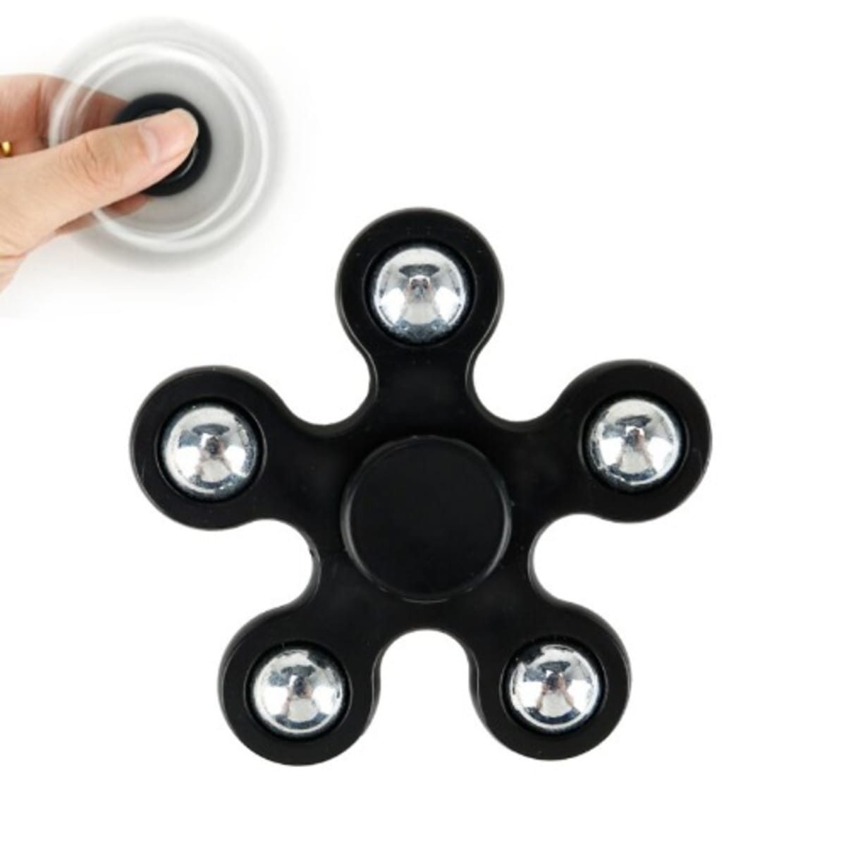 Five Beads Hand Spinners Fidget Toys Black Konga Online Shopping