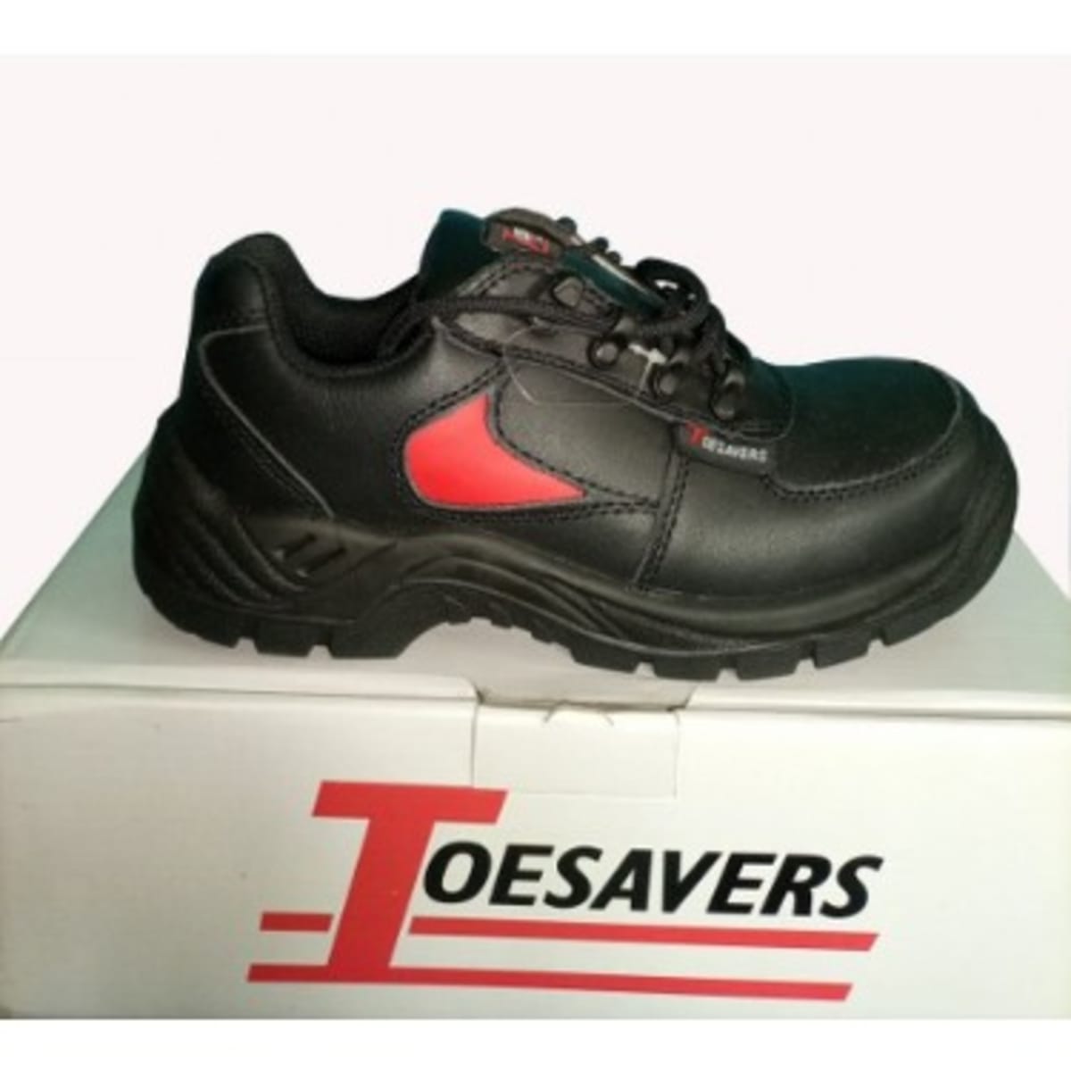 Toesavers 3413 S1p Leather Steel Toe Cap Safety Trainer Shoes