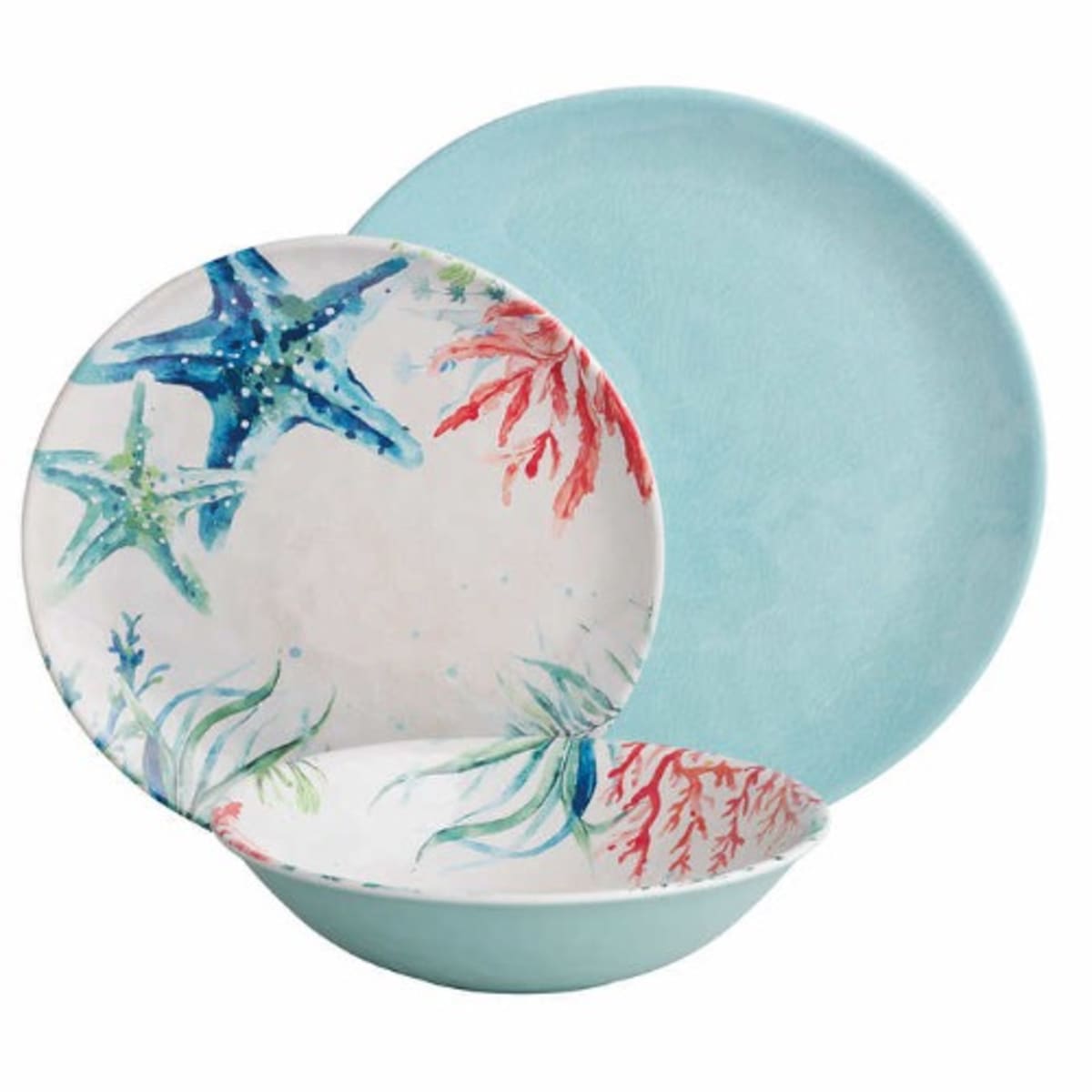 Sea Life Melamine Dinnerware Set 12 Pieces Konga Online Shopping