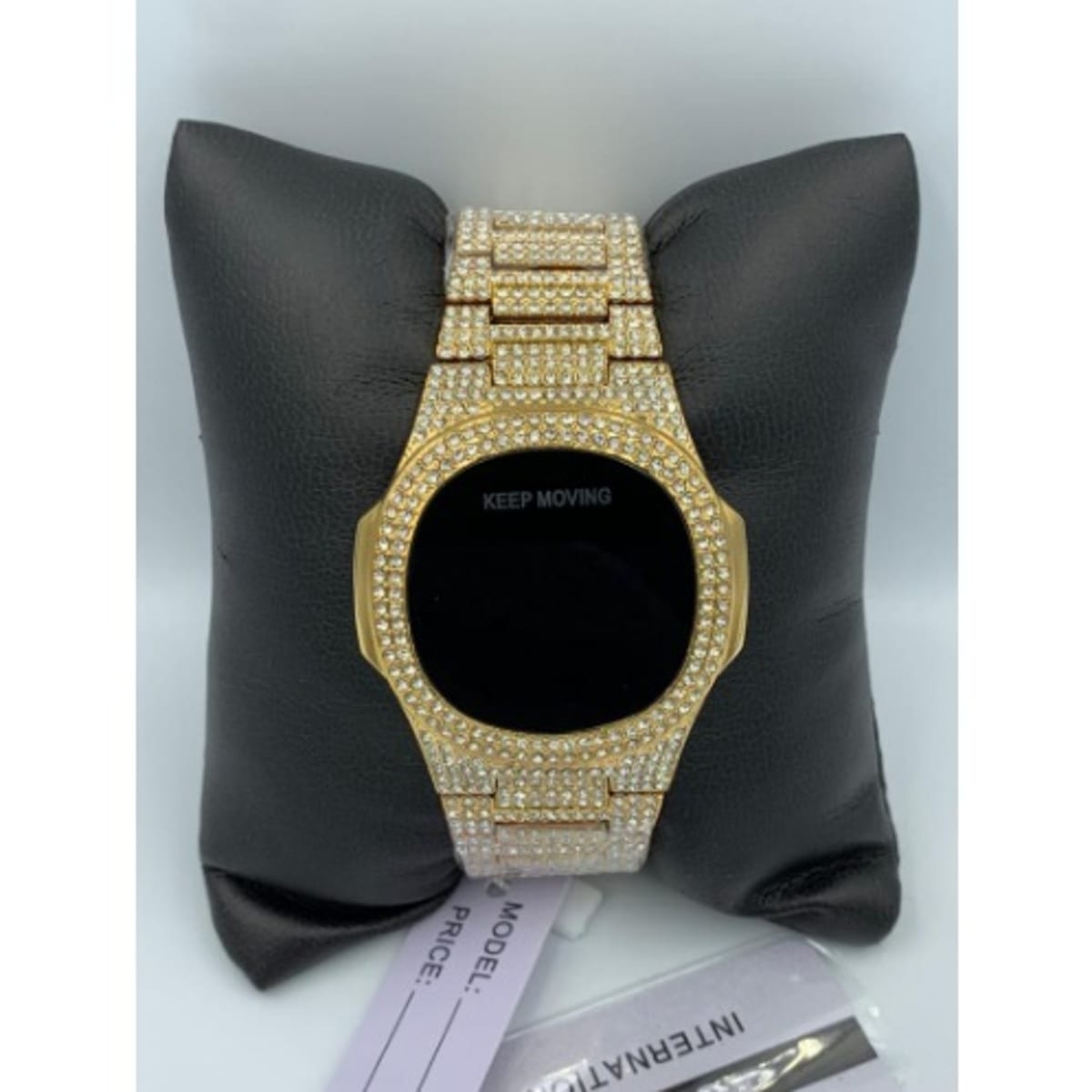 Iced Stone Touch Screen Wrist Watch For Men Gold Konga Online