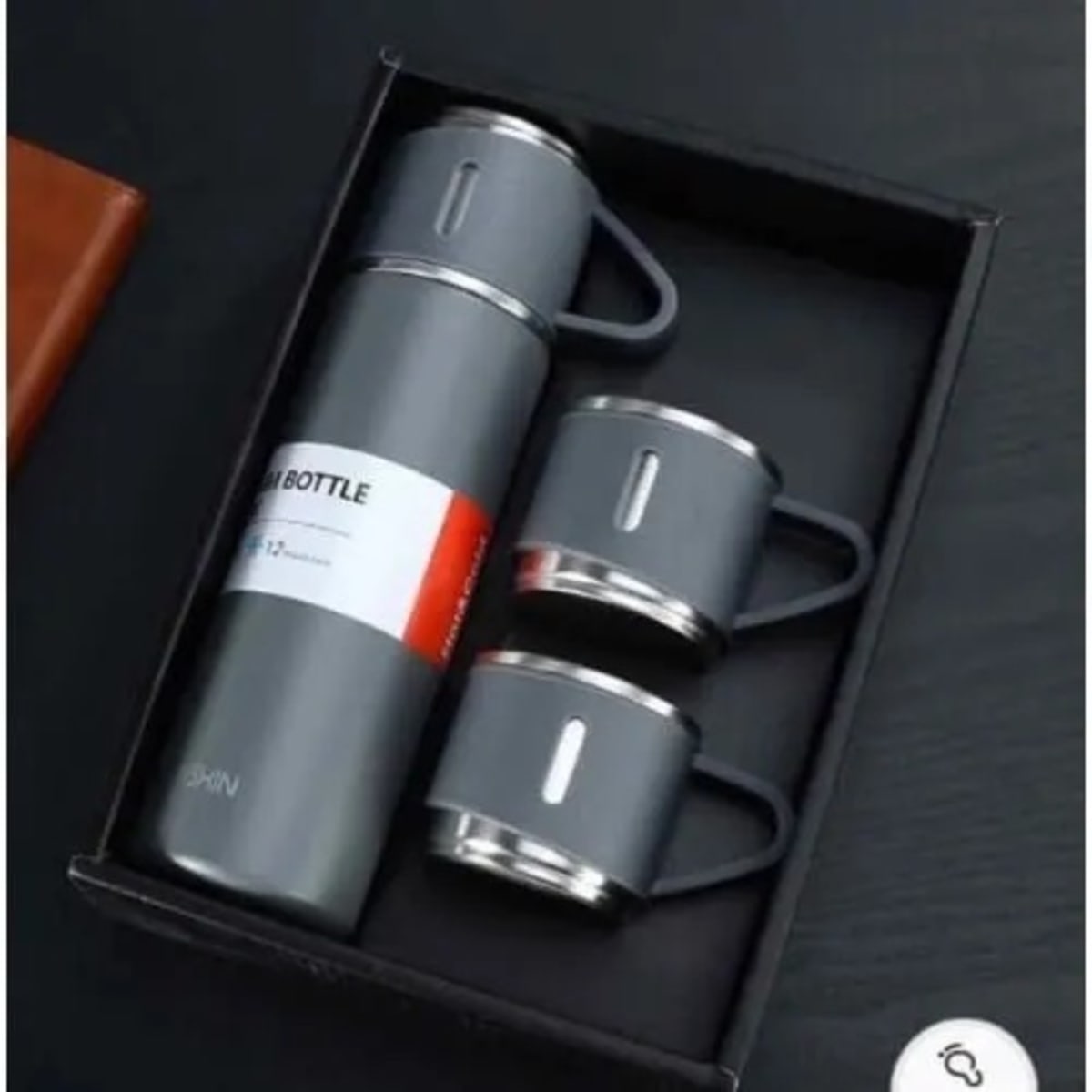 Vacuum Flask Gift Set Box With 3 Lids/cups