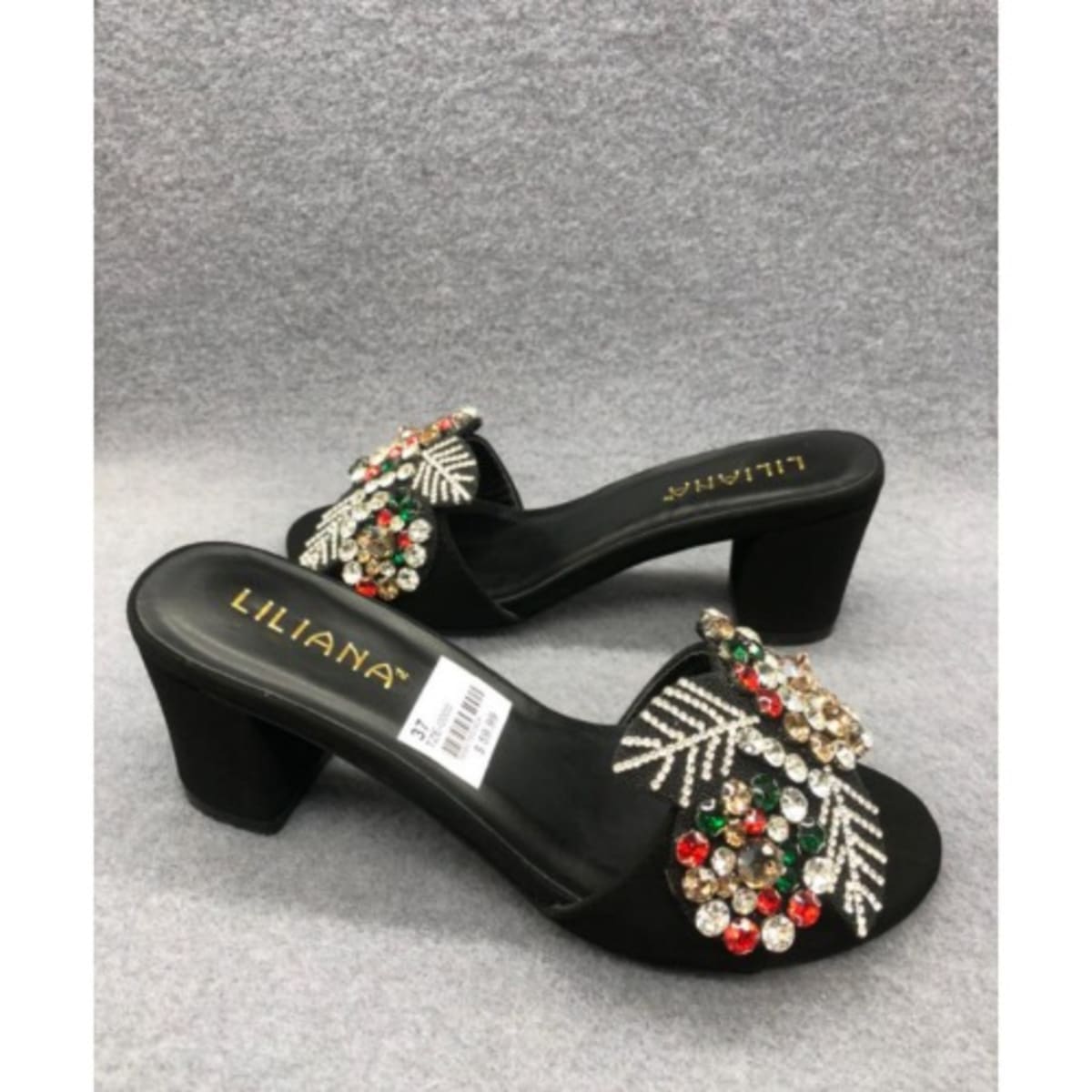 Liliana Block Heel Suede Classy Slippers Konga Online Shopping