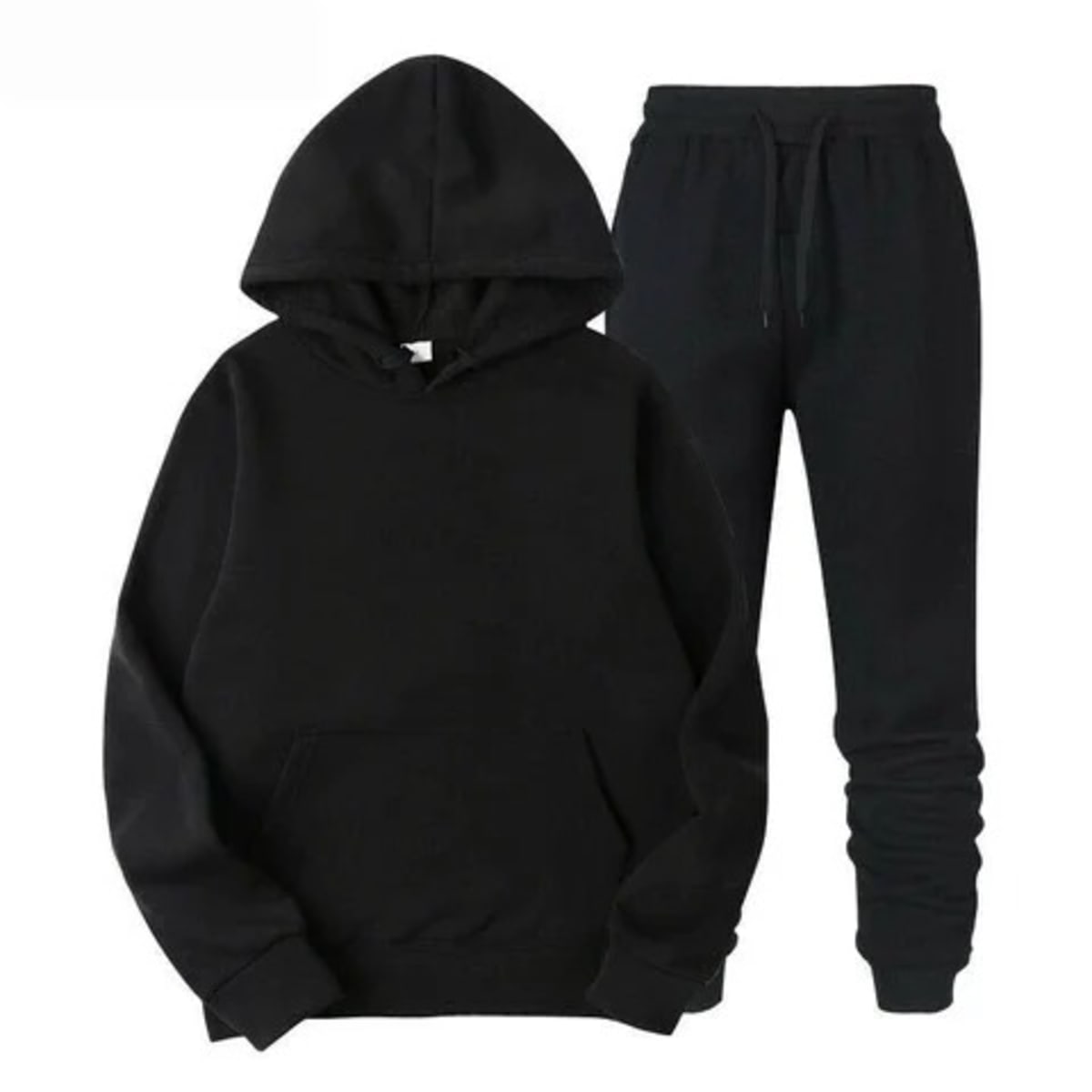 Black jogger set mens best sale