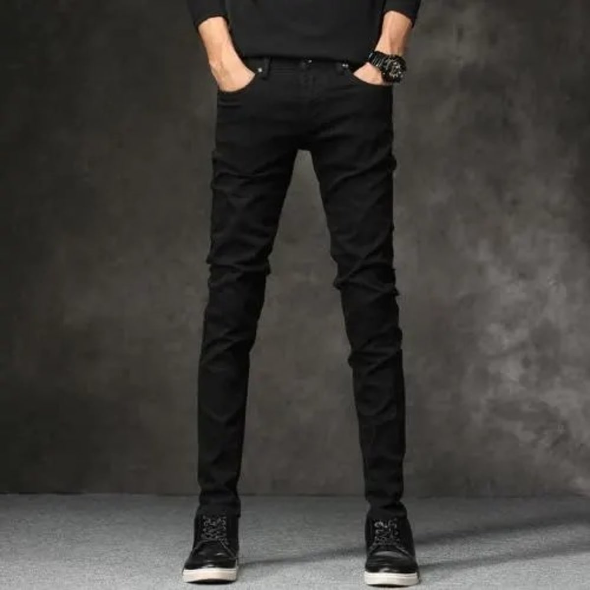 Black jeans online shopping hot sale