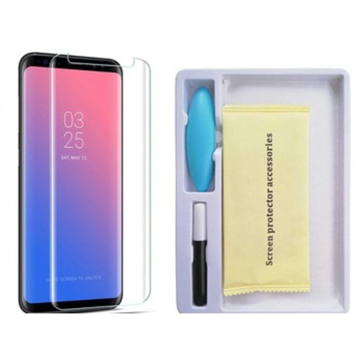 Full Glue Uv Light Nano Liquid Glass Screen Protector For Samsung