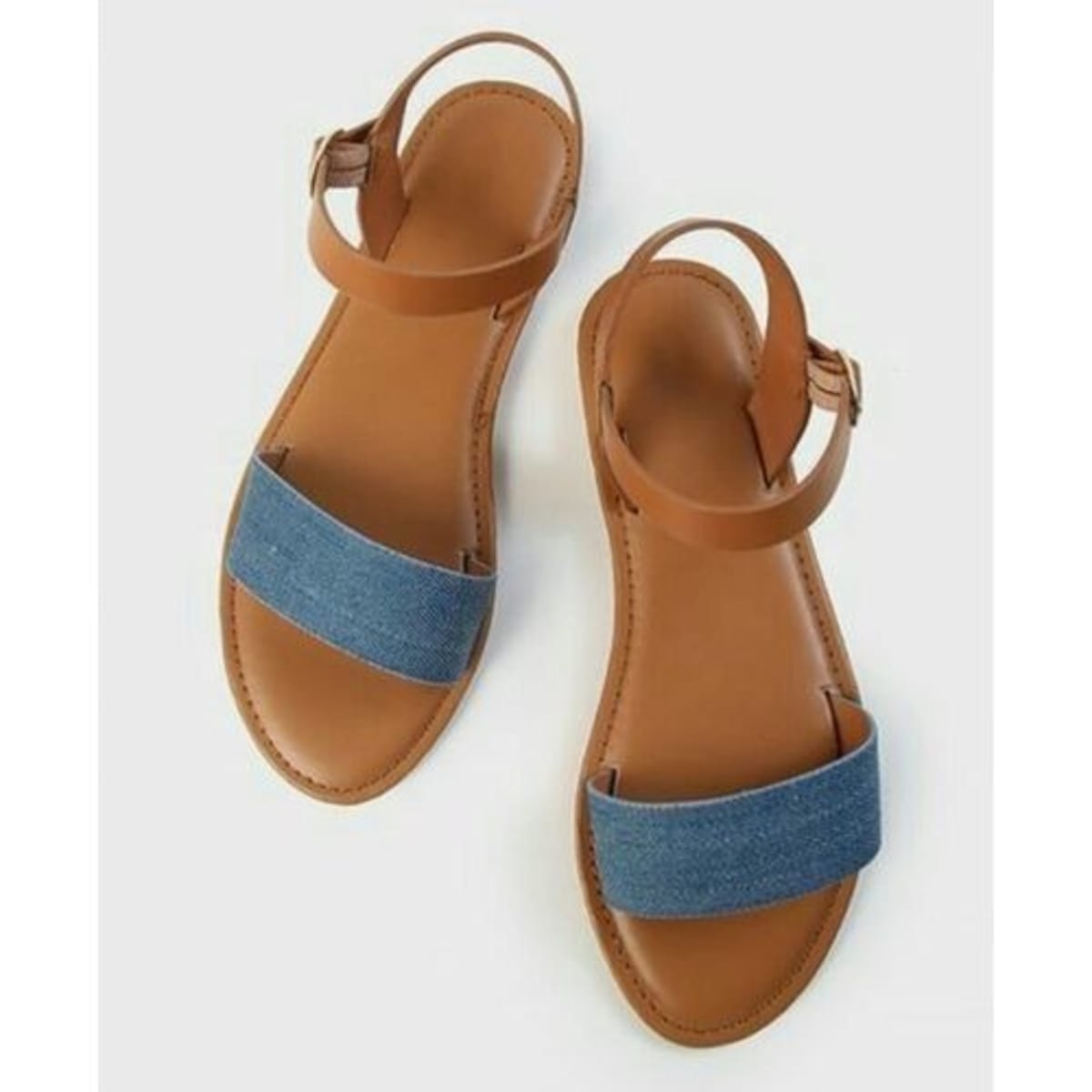 Flat leather sandals for ladies online