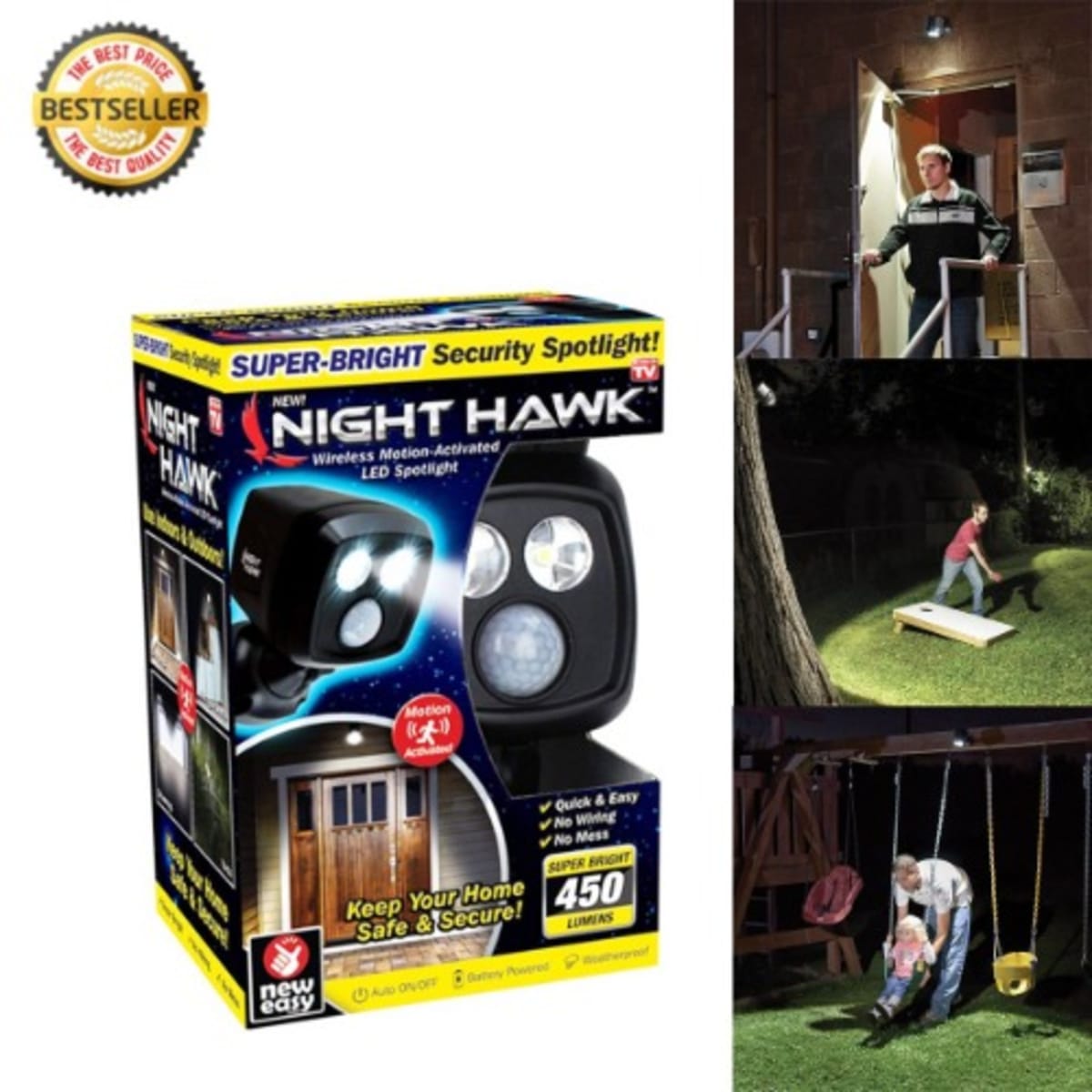 Nighthawk wireless motion on sale activated led spotlight