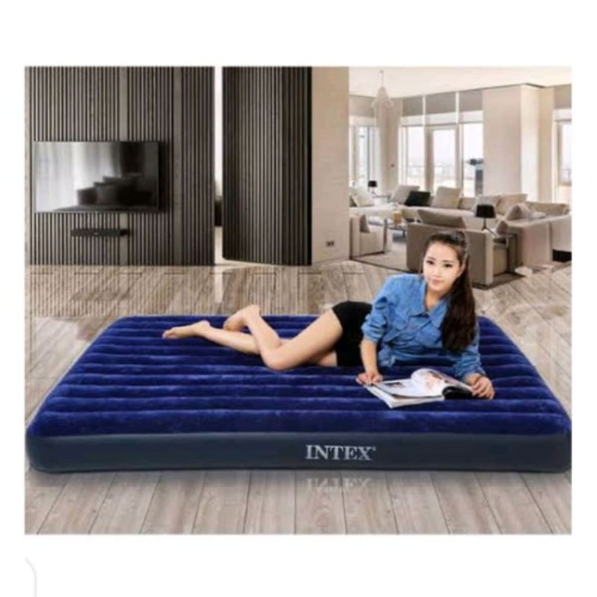 Intex inflatable hotsell double bed
