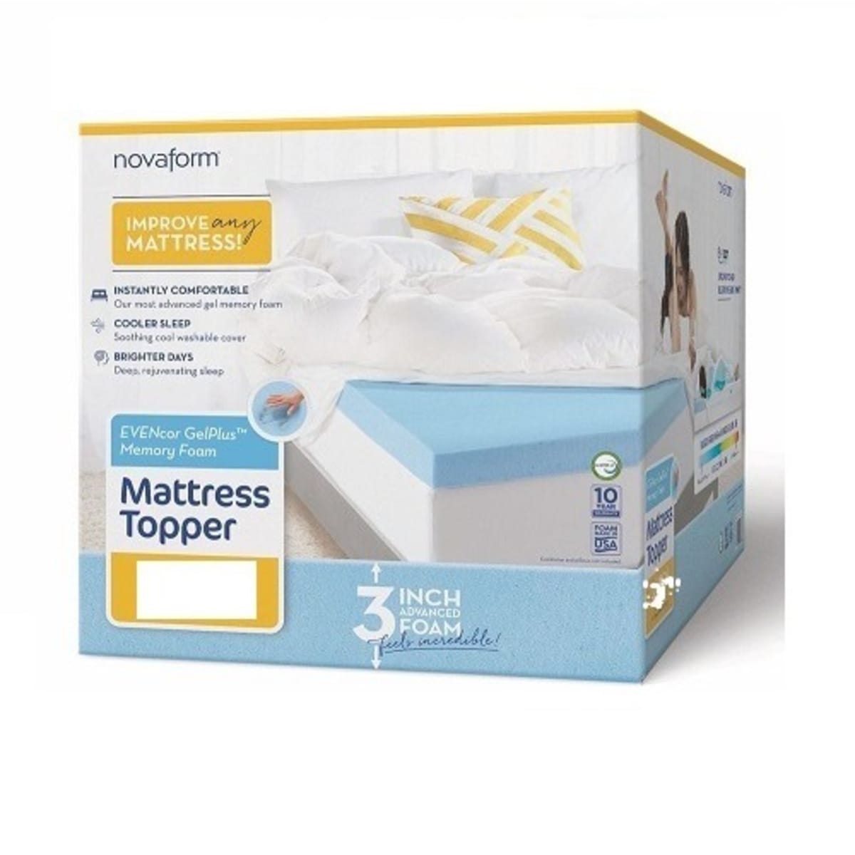 Novaform 3 shop inch mattress topper