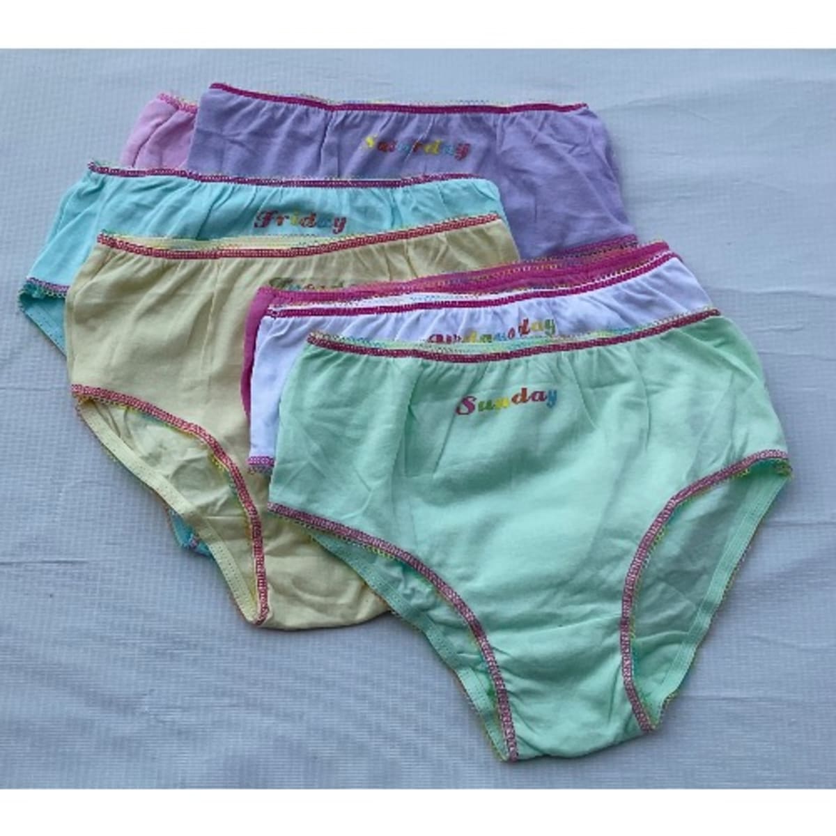 Dunnes Days Of The Week Girls Panties -Set Of 7 Colors