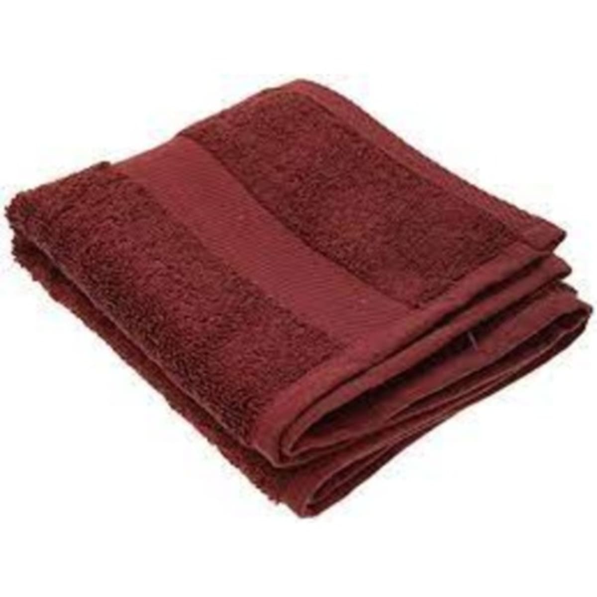 Burgundy towels top
