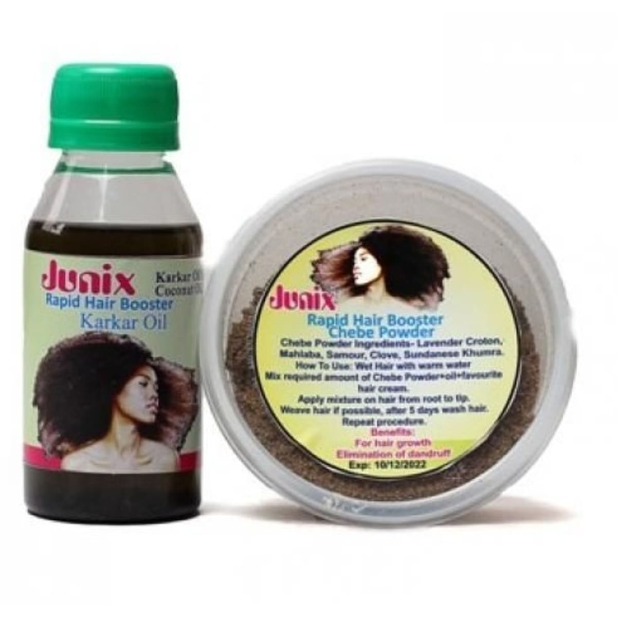 Rapid Hair Booster Chebe Powder 70g And Karkar Oil 100ml Konga
