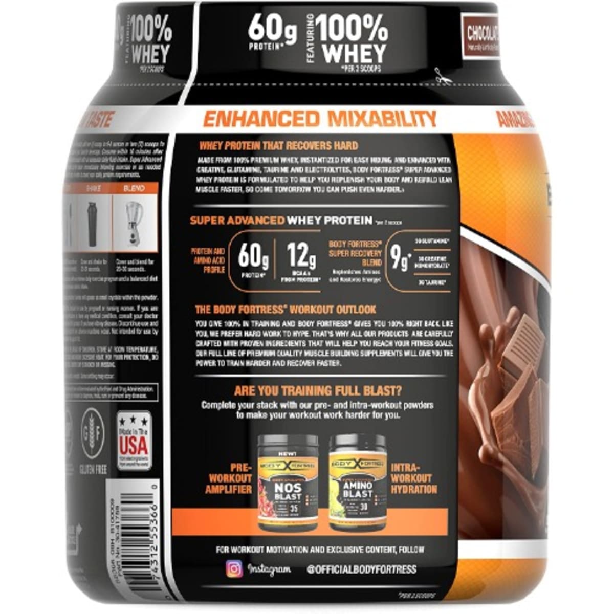 Body Fortress Super Advanced Whey Protein Powder Chocolate