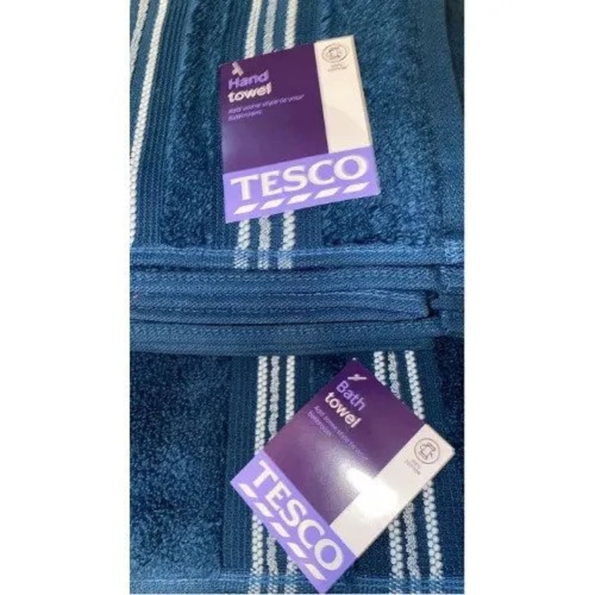 Tesco 2 Bath Towel 2 Hand Towel Blue Konga Online Shopping