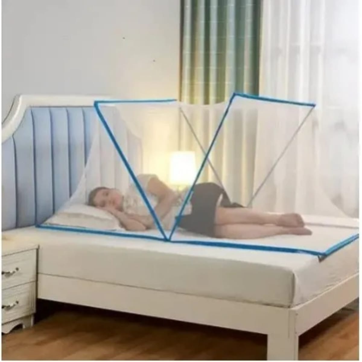 Foldable Mosquito Net - 7ft By 7ft