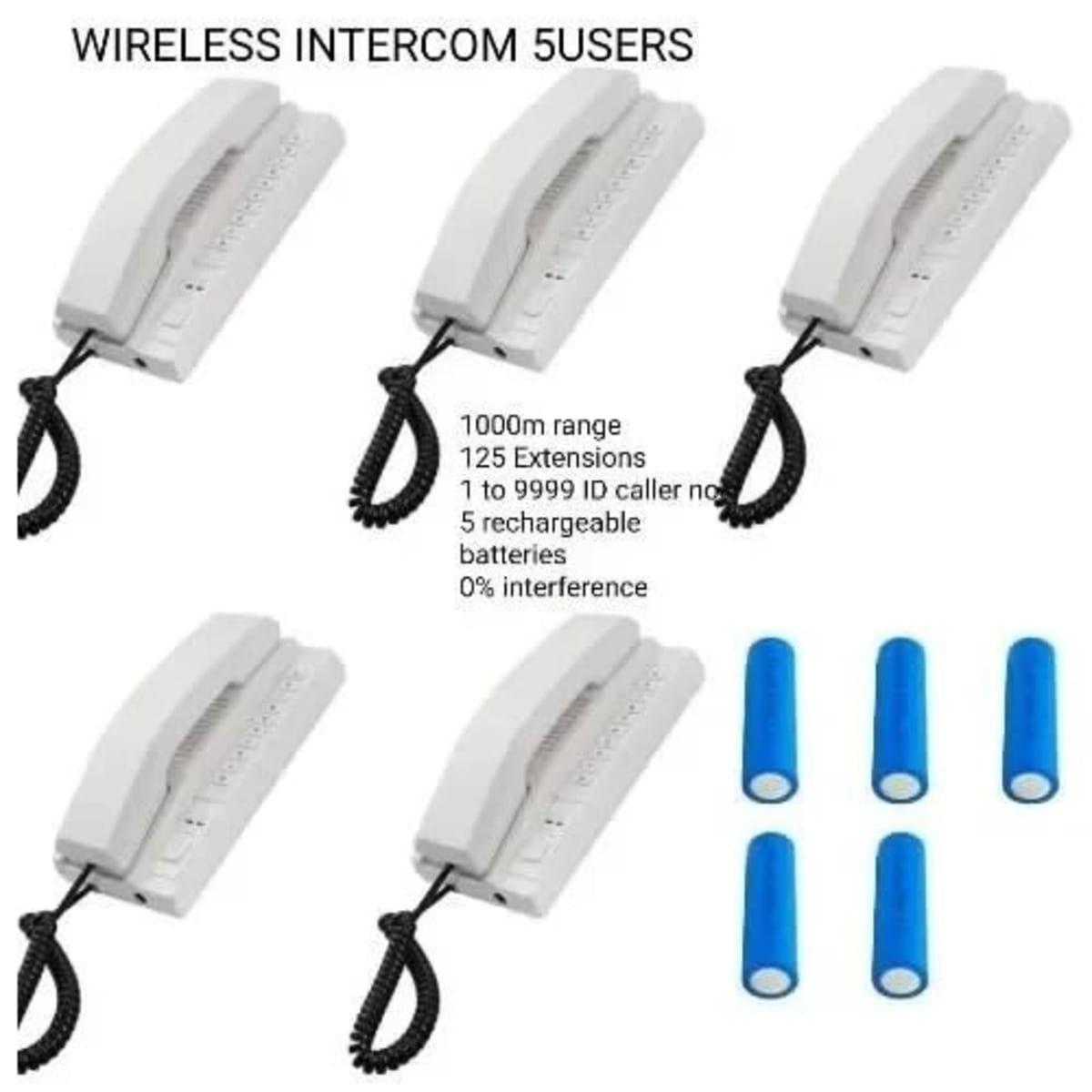 Wireless Intercom - 5 Set