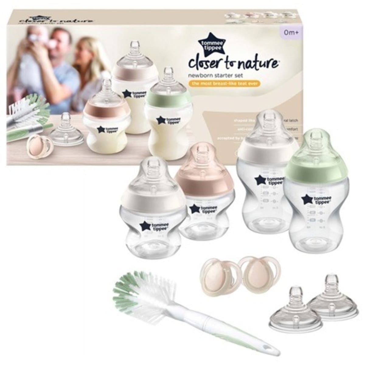 Tommee Tippee Closer To Nature Complete Newborn Feeding Bottle Set