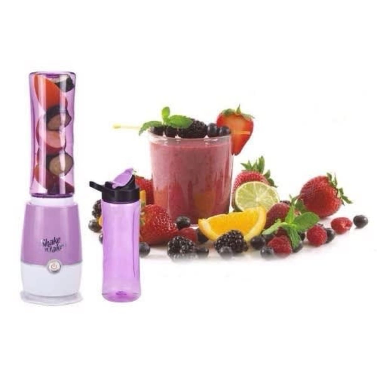 Portable outlet shake mixer