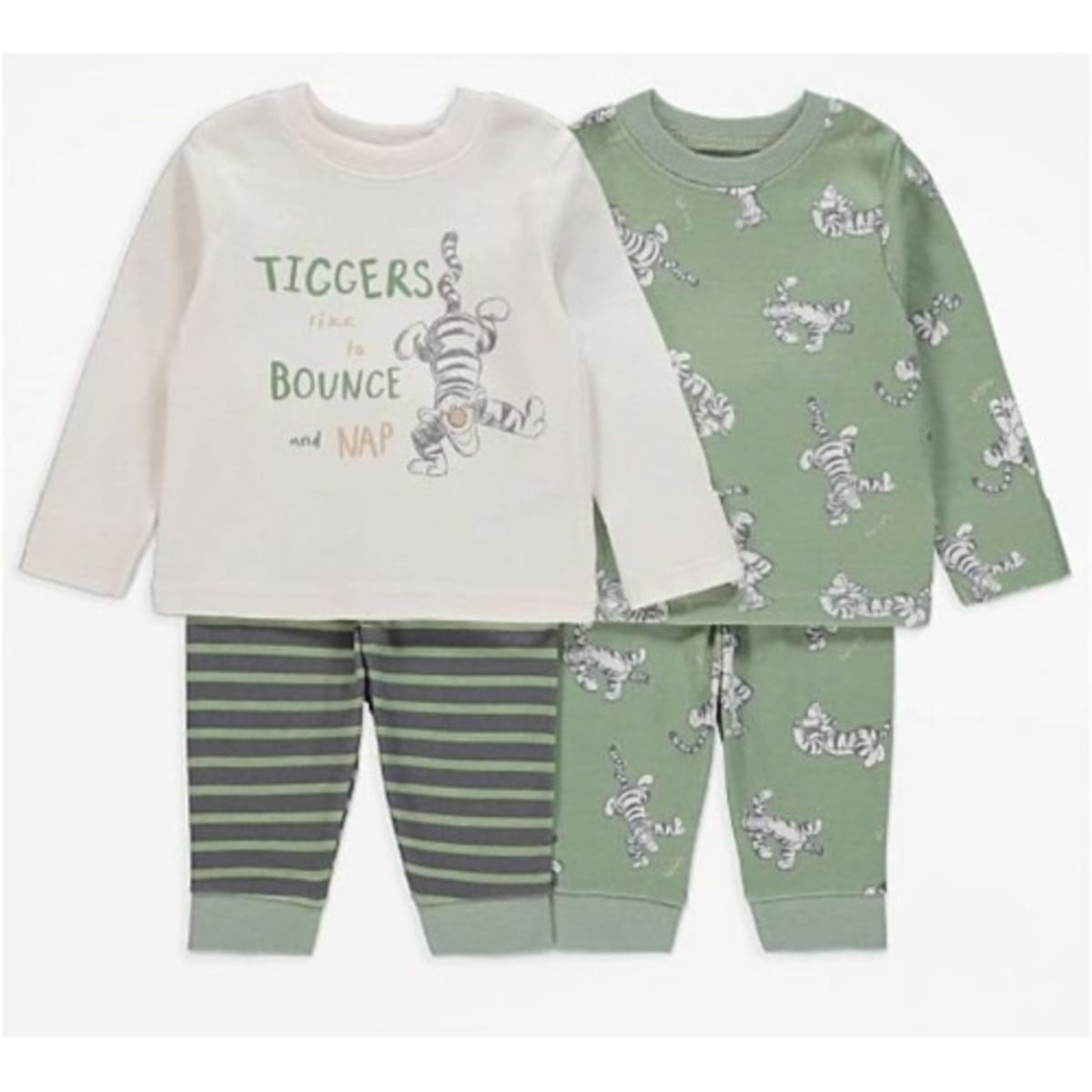 George Disney Tiger Print 2 Pack Pyjamas Set 12 18 Months Konga