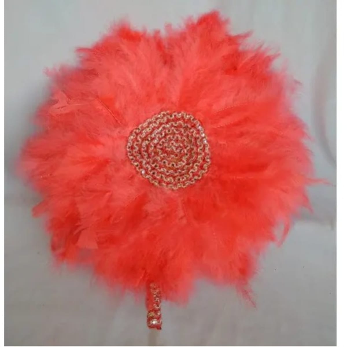 Coral shop wedding fans