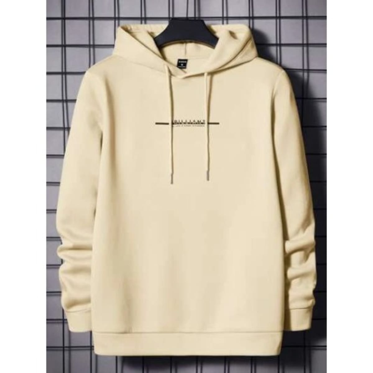 Guys letter clearance graphic drawstring hoodie