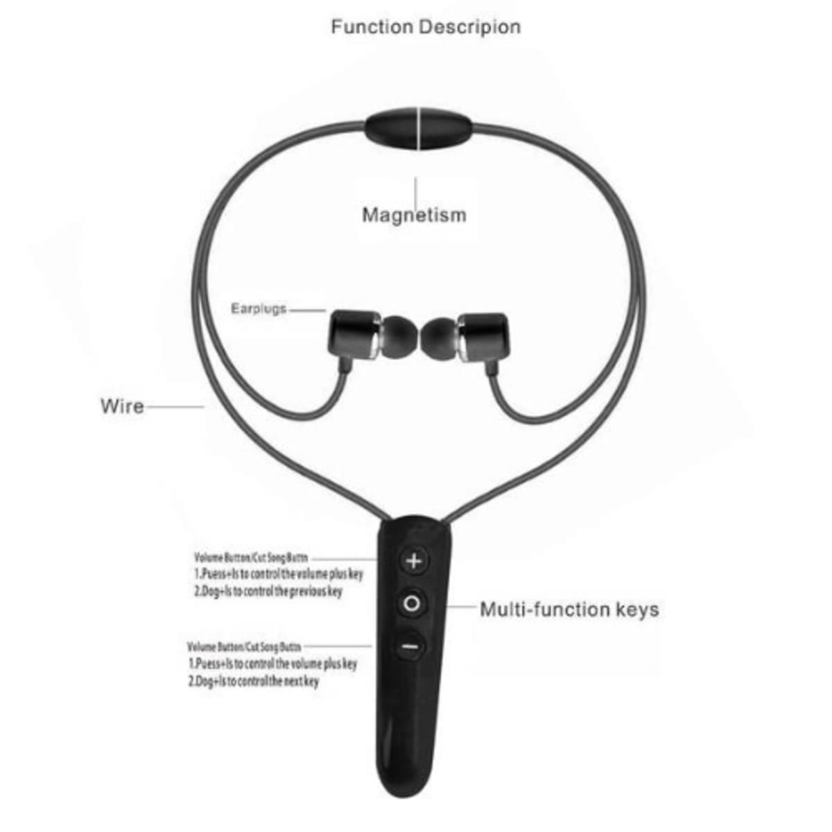 Necklace bluetooth headset deals