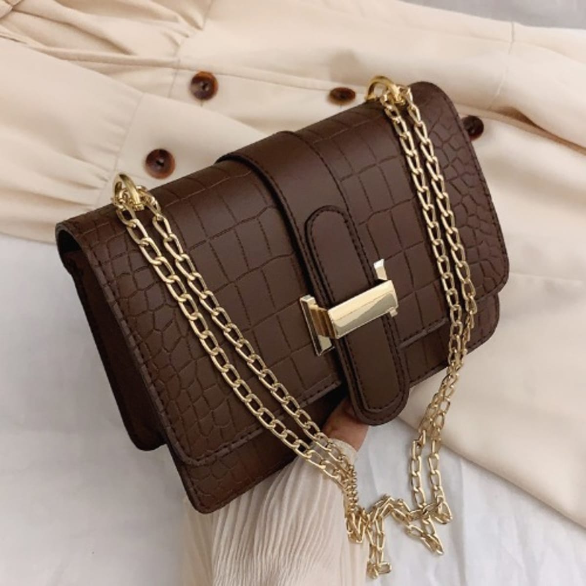 Women s Shoulder Messenger Handbags Brown Konga Online Shopping