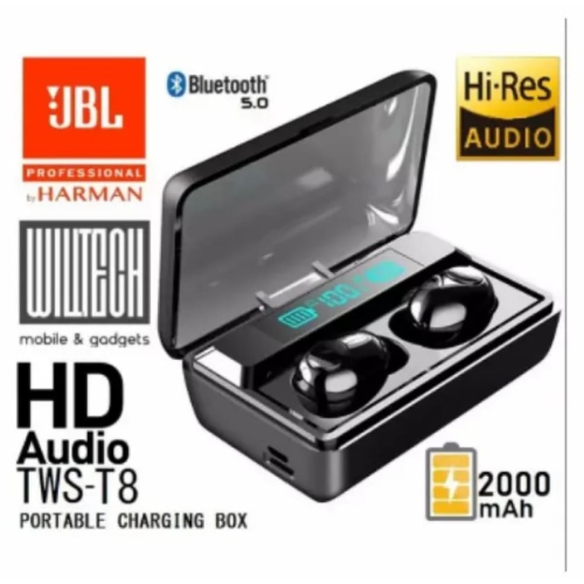 T8 Tws True Wireless Bluetooth Headphone Black Konga Online