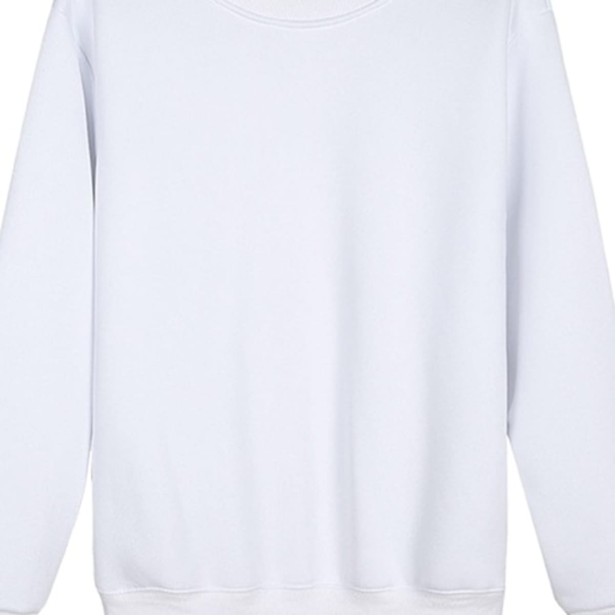 Plain outlet white sweater