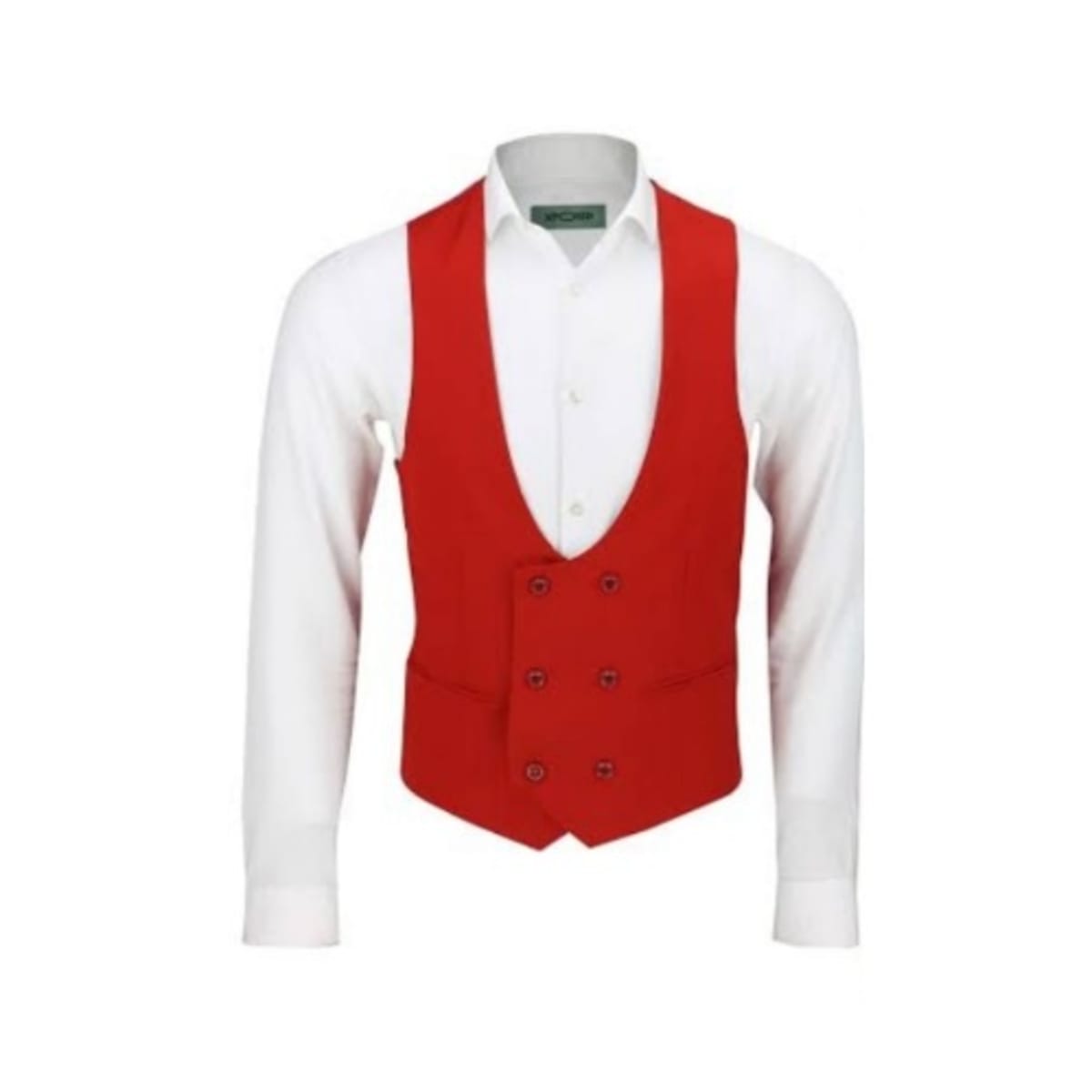 Men s Double Breasted Waistcoat Red Konga Online Shopping