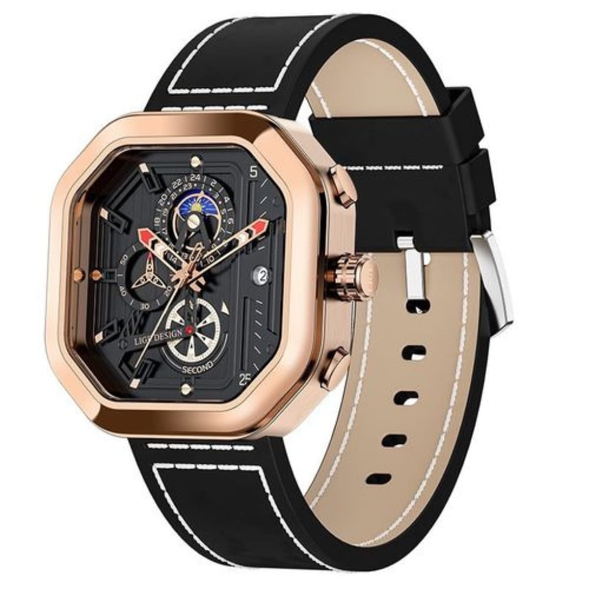 Black designer watch discount