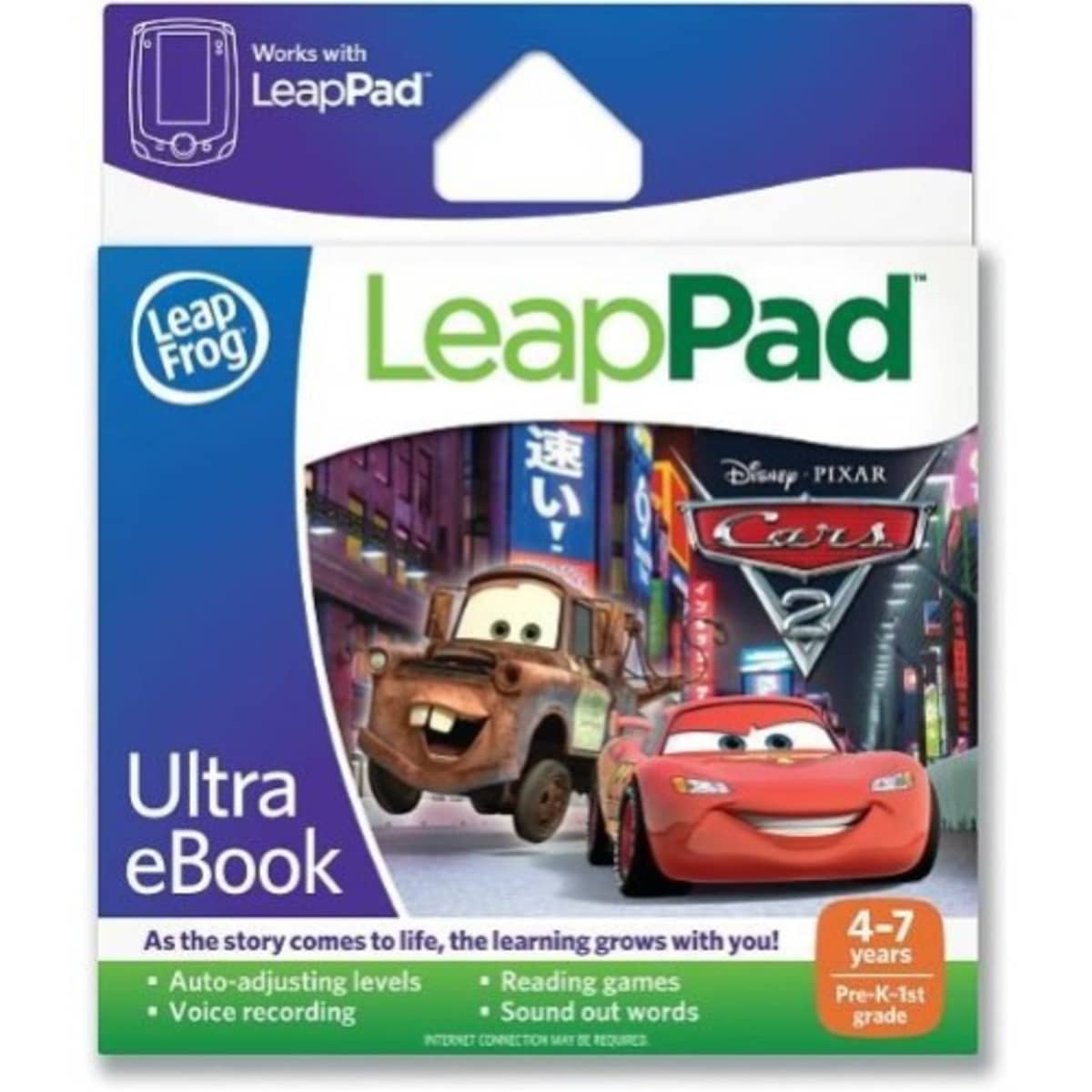 LeapFrog Learning Game Disney Pixar Cars2 Ultra Ebook Konga