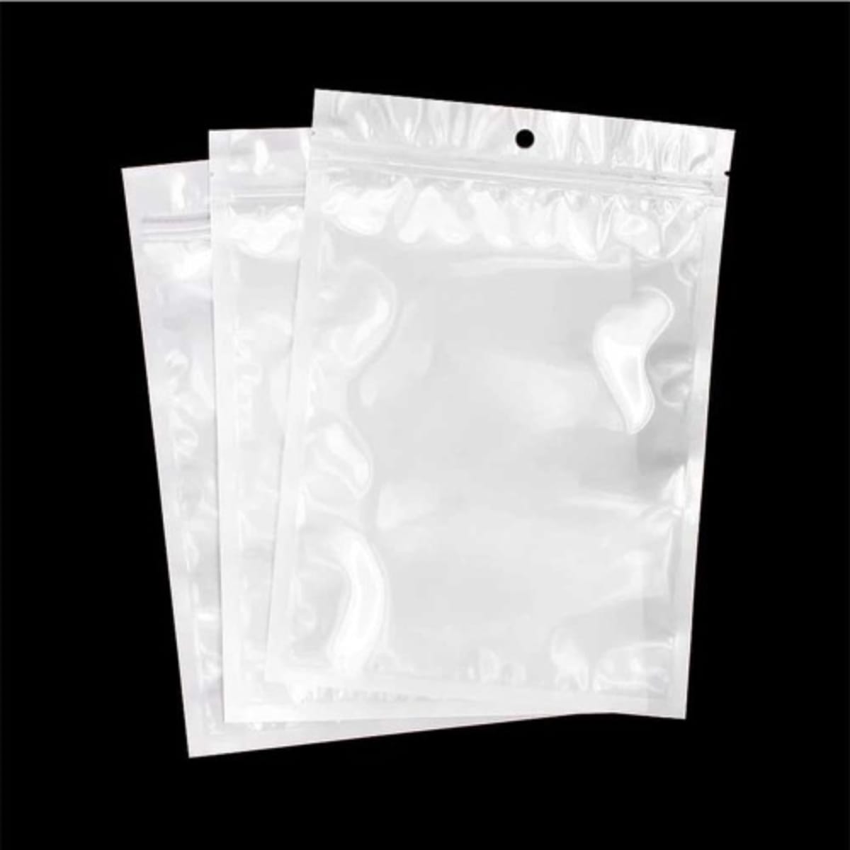 White ziplock deals bags