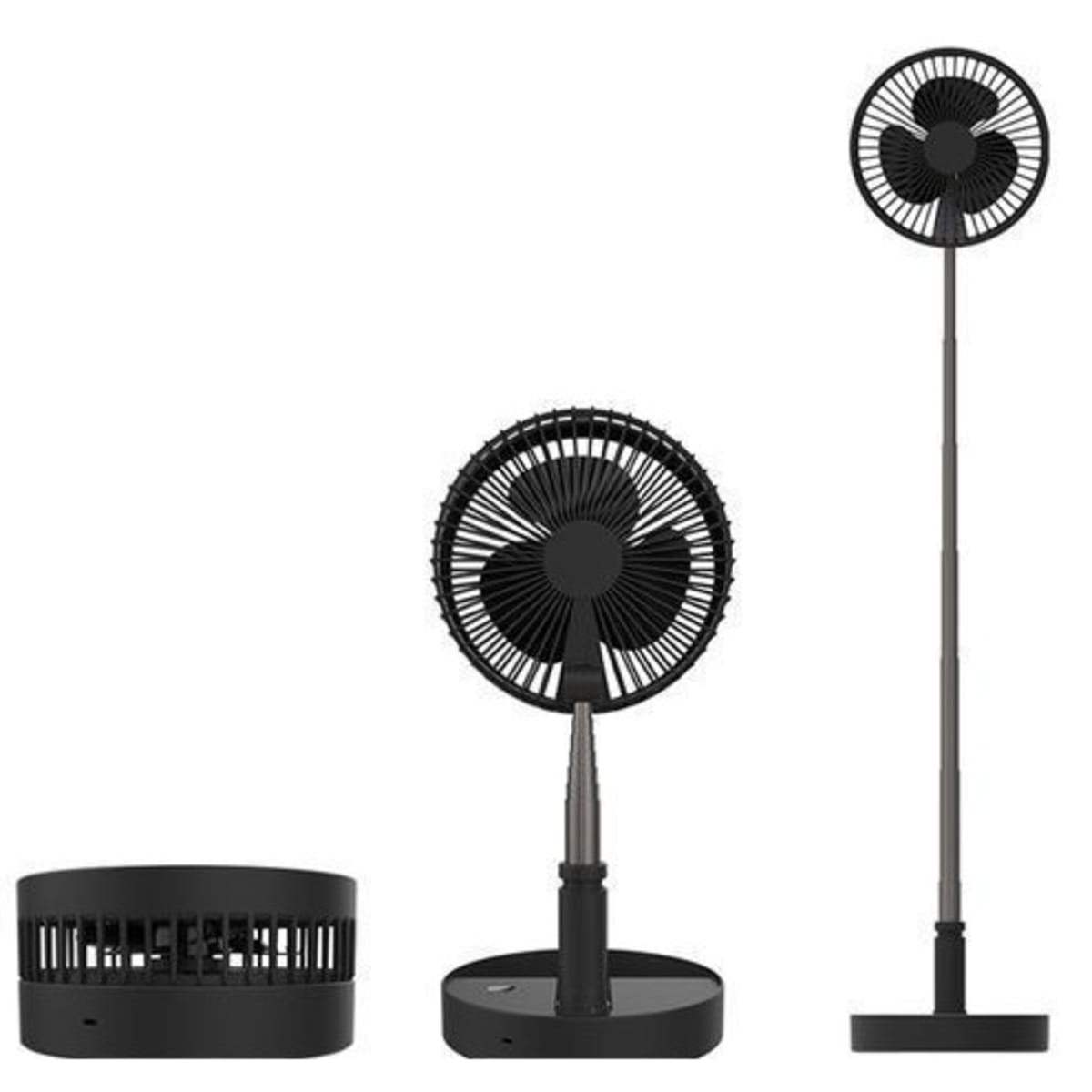 Portable Foldable Fan for Travel - 7200mAh Rechargeable Battery Folding  Standing Table Fan with 4 Speeds - 7.8'' Super Quiet Collapsible Pedestal  Fan