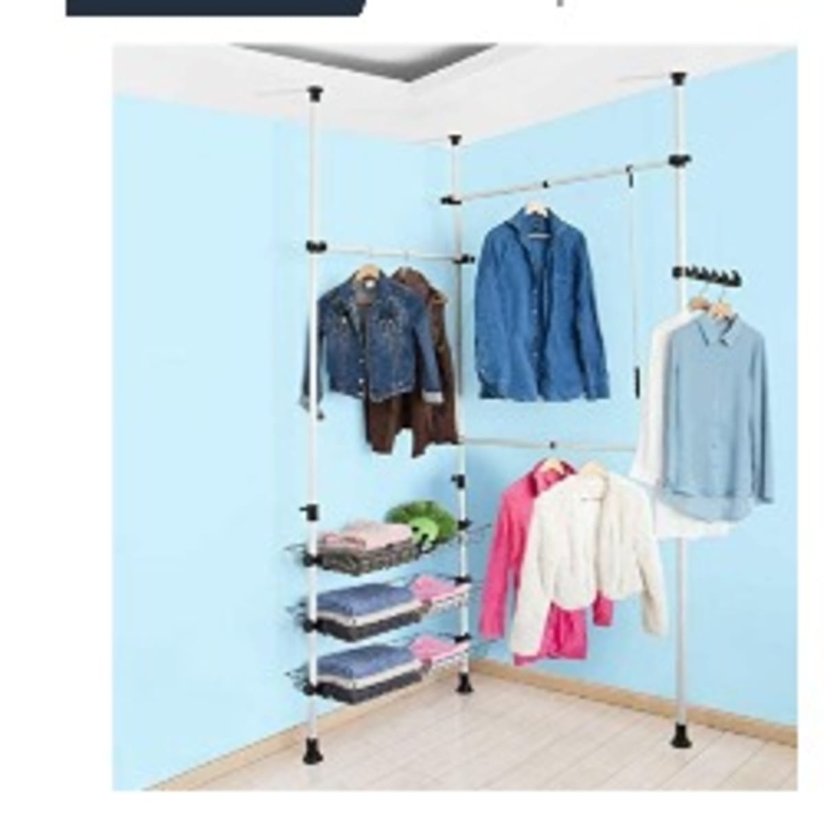 Sobuy discount telescopic wardrobe