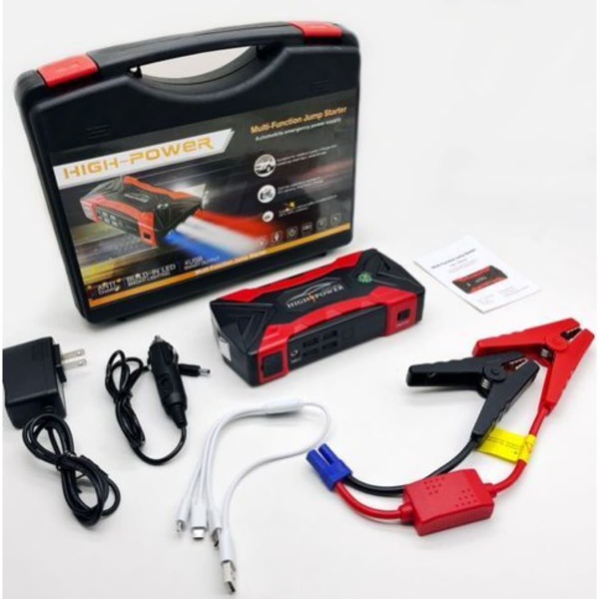 High Power Jump Starter Kit And Power Bank For Cars Laptop