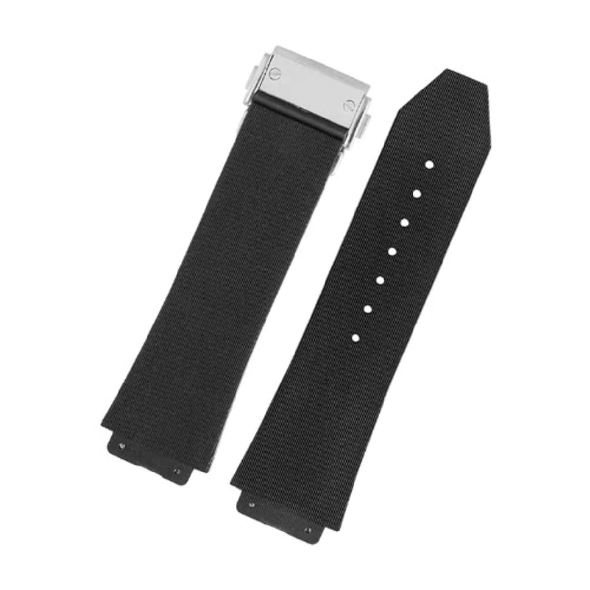 Hublot Chronograph Square Face Strap Wristwatch Black