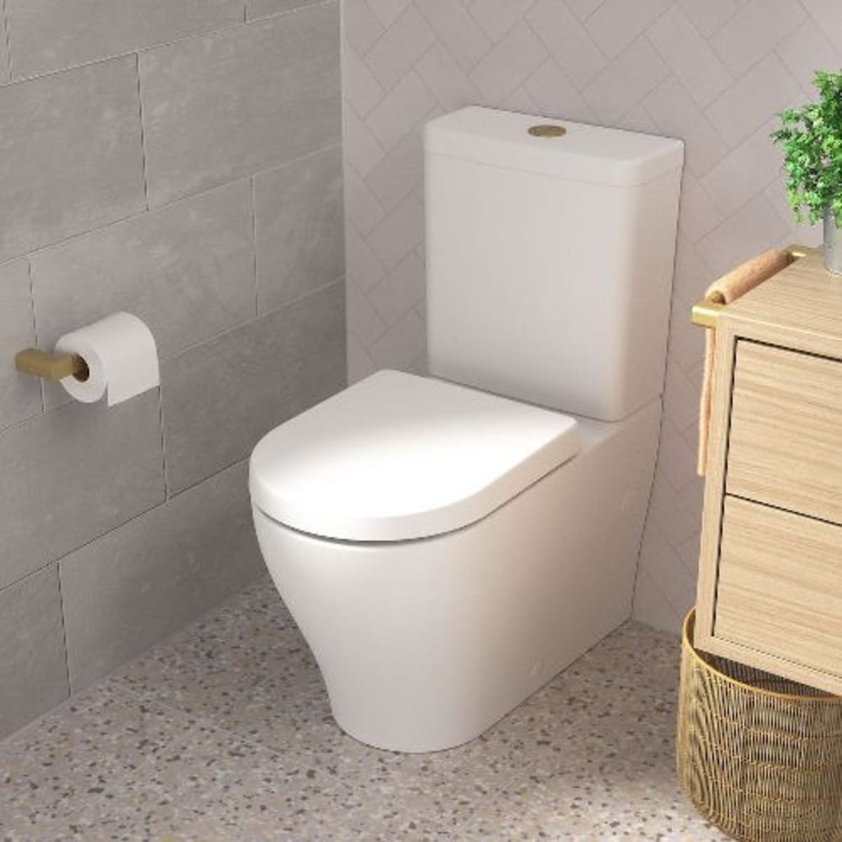 Couple toilet outlet seat