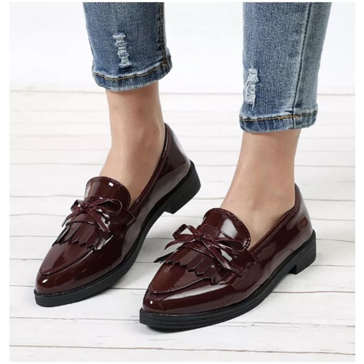 Wine loafers womens hotsell