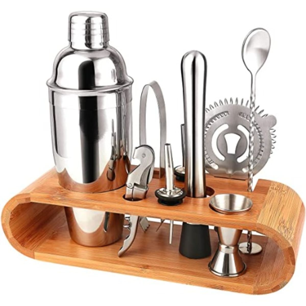 Stainless Steel Cocktail Set - Silver- 11pcs