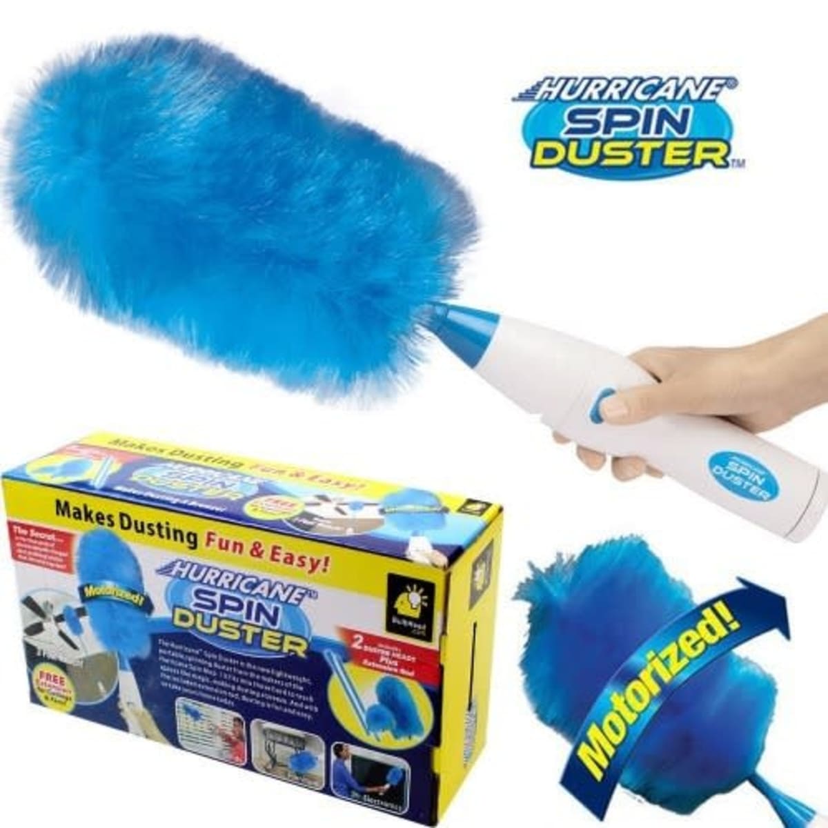 Hurricane Spin Duster Motorized Dusting Brush