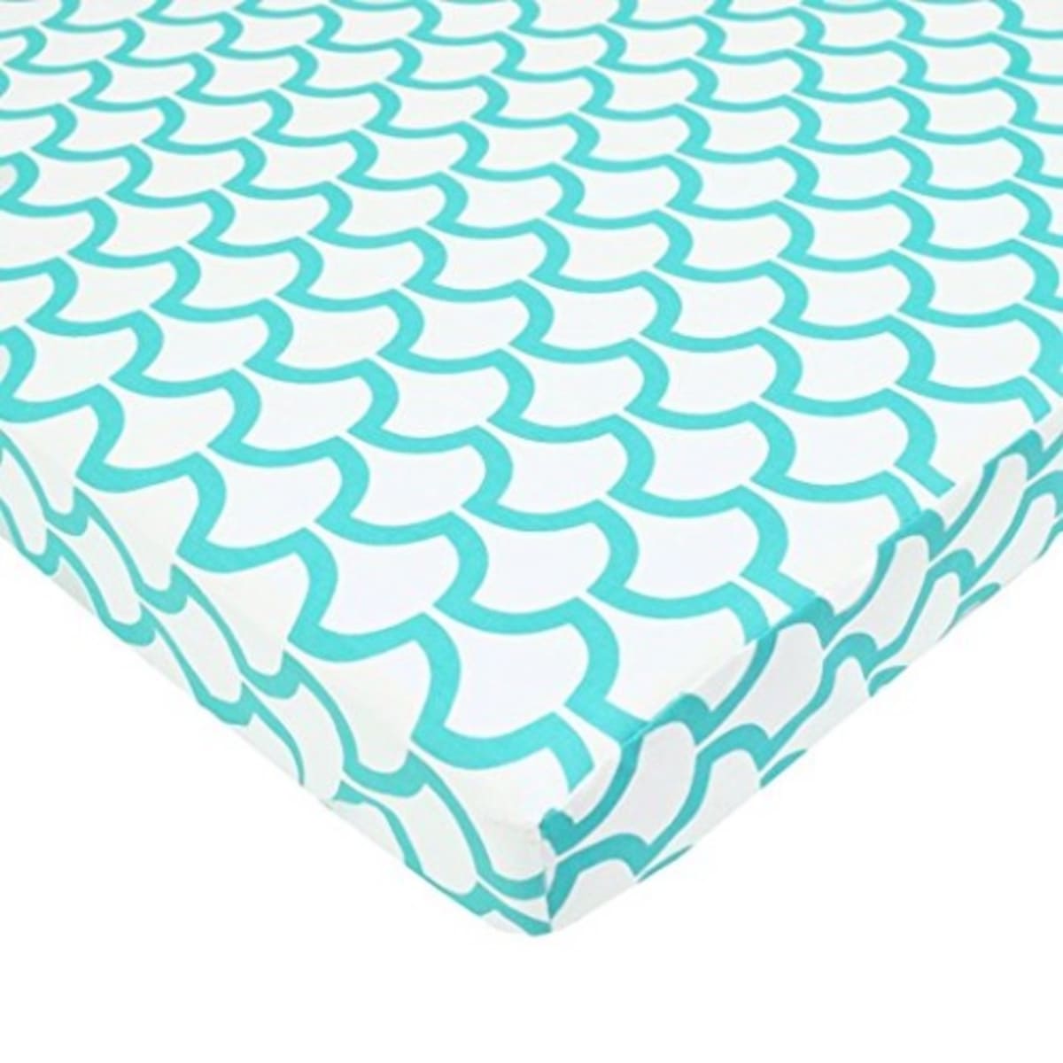 Aqua crib sheets sales