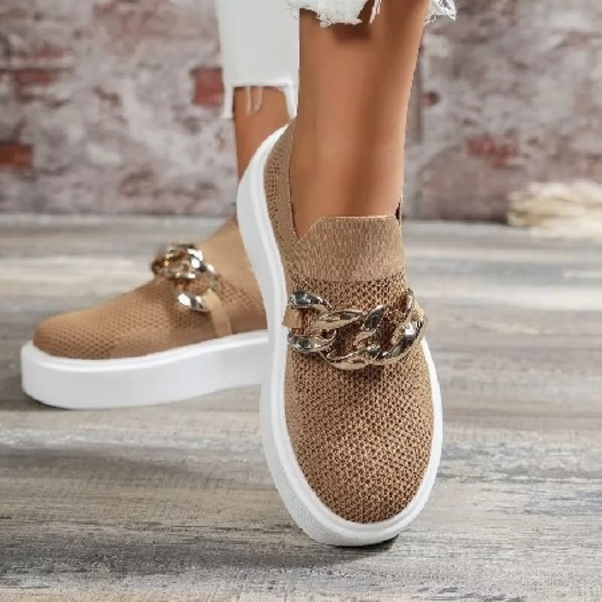 Womens on sale trainers nude