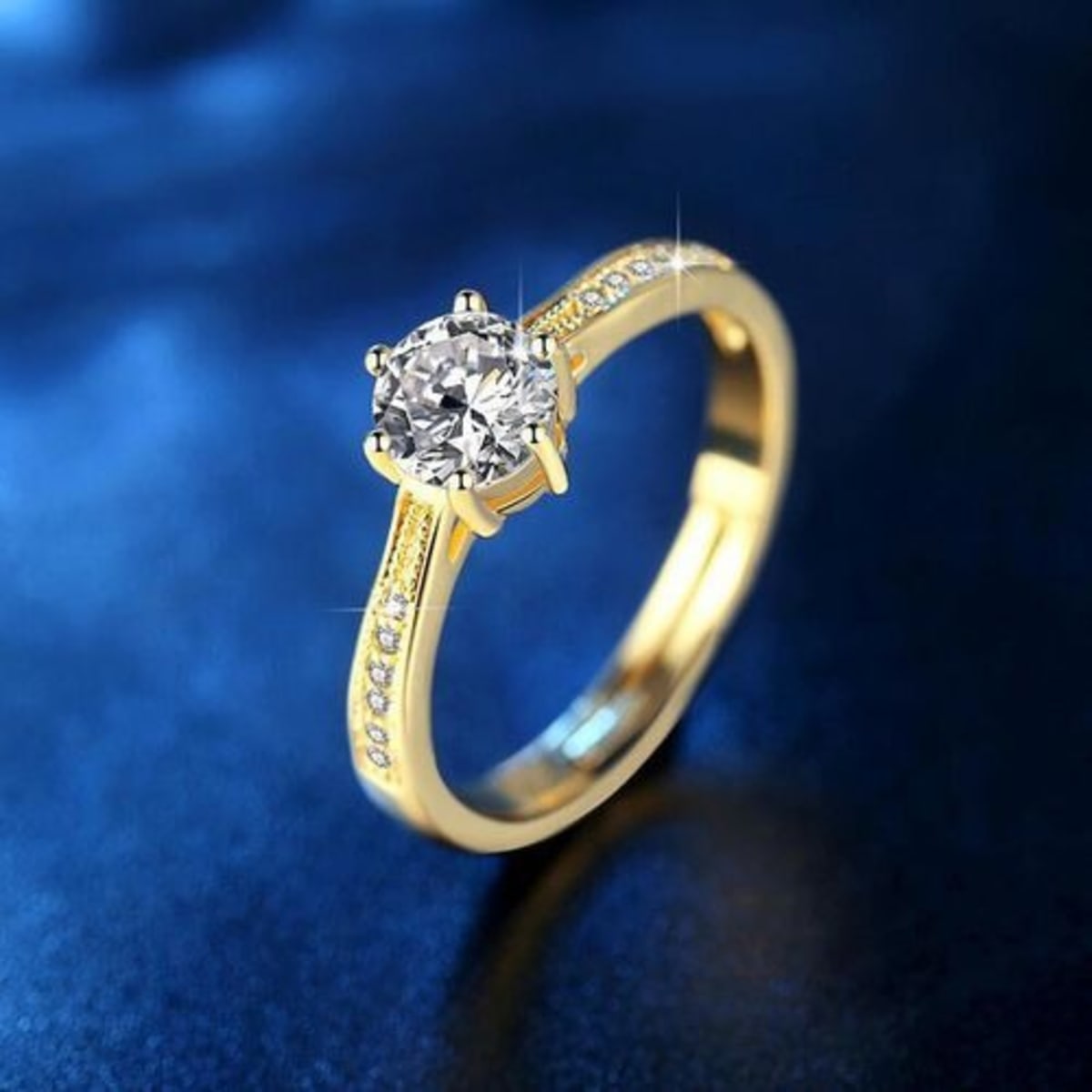Adjustable gold discount wedding rings
