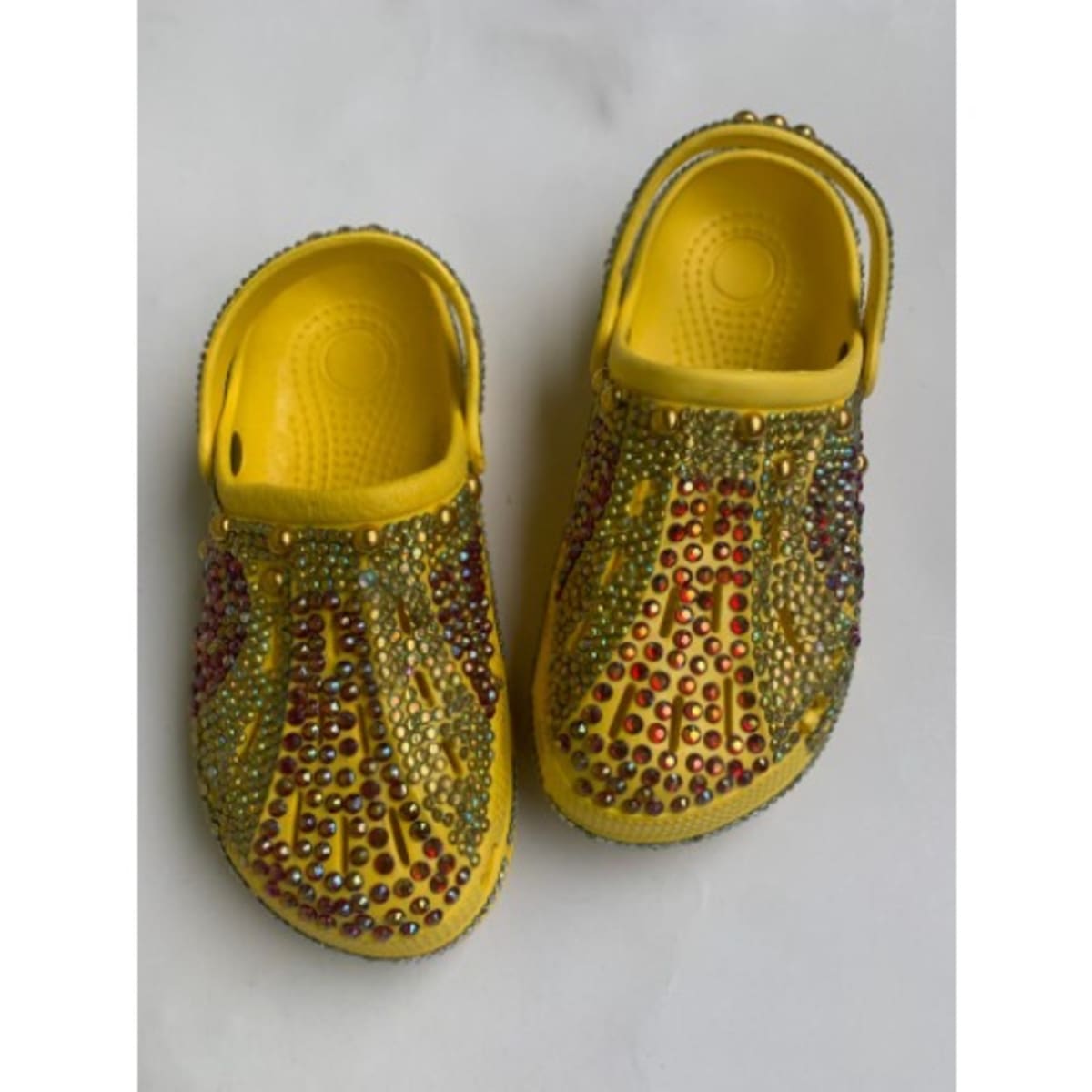 Bling Custom Clogs With Red Stones Yellow Konga Online Shopping
